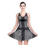 Gothic Brocade Cross Reversible Skater Dress