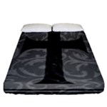 Gothic Brocade Cross Fitted Sheet (California King Size)