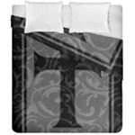 Gothic Brocade Cross Duvet Cover Double Side (California King Size)