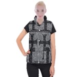 Gothic Brocade Cross Women s Button Up Vest