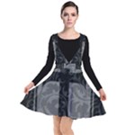 Gothic Brocade Cross Plunge Pinafore Dress