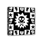 Gothic Punk Skull Mini Canvas 4  x 4  (Stretched)