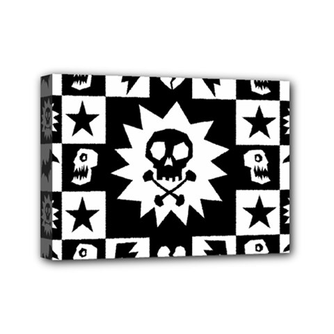 Gothic Punk Skull Mini Canvas 7  x 5  (Stretched) from ArtsNow.com