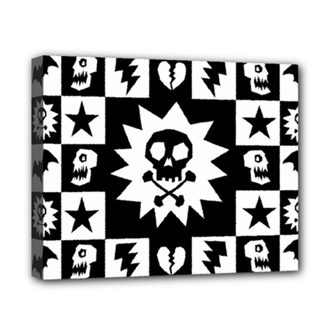 Gothic Punk Skull Canvas 10  x 8  (Stretched) from ArtsNow.com