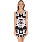 Gothic Punk Skull Bodycon Dress