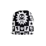 Gothic Punk Skull Drawstring Pouch (Medium)