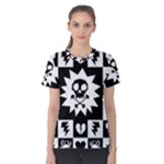 Gothic Punk Skull Women s Cotton Tee