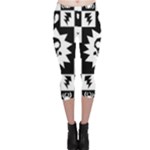 Gothic Punk Skull Capri Leggings 