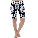 Gothic Punk Skull Cropped Leggings 