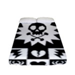 Gothic Punk Skull Fitted Sheet (Full/ Double Size)