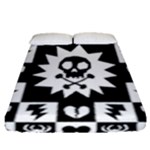 Gothic Punk Skull Fitted Sheet (Queen Size)