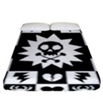 Gothic Punk Skull Fitted Sheet (King Size)