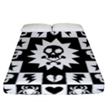 Gothic Punk Skull Fitted Sheet (California King Size)