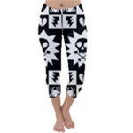 Gothic Punk Skull Capri Winter Leggings 