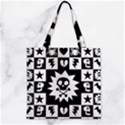 Zipper Grocery Tote Bag 