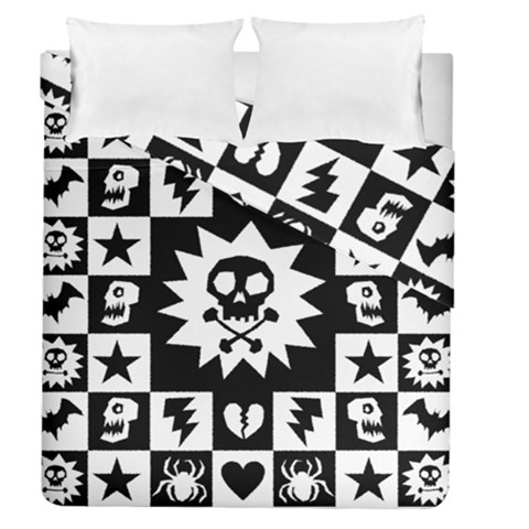 Gothic Punk Skull Duvet Cover Double Side (Queen Size) from ArtsNow.com