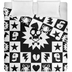 Gothic Punk Skull Duvet Cover Double Side (King Size) from ArtsNow.com