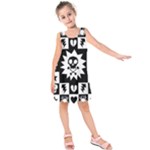 Gothic Punk Skull Kids  Sleeveless Dress