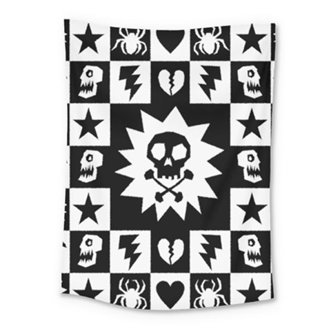 Gothic Punk Skull Medium Tapestry from ArtsNow.com