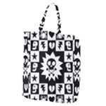 Gothic Punk Skull Giant Grocery Tote