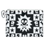 Gothic Punk Skull Canvas Cosmetic Bag (XL)