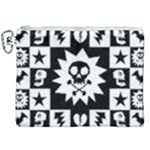 Gothic Punk Skull Canvas Cosmetic Bag (XXL)