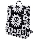 Gothic Punk Skull Flap Top Backpack