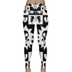 Gothic Punk Skull Lightweight Velour Classic Yoga Leggings