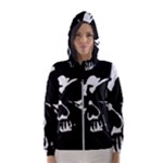 Gothic Skull Women s Hooded Windbreaker