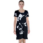 Gothic Skull Short Sleeve Nightdress