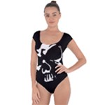 Gothic Skull Short Sleeve Leotard 