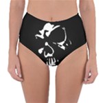 Gothic Skull Reversible High-Waist Bikini Bottoms