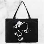 Gothic Skull Zipper Medium Tote Bag