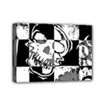 Grunge Skull Mini Canvas 7  x 5  (Stretched)