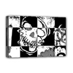 Grunge Skull Deluxe Canvas 18  x 12  (Stretched)