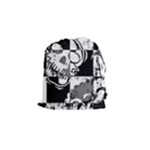 Grunge Skull Drawstring Pouch (Small)