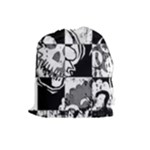 Grunge Skull Drawstring Pouch (Large)