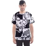 Grunge Skull Men s Sports Mesh Tee