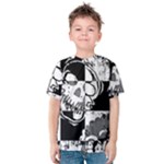 Grunge Skull Kids  Cotton Tee