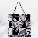 Grunge Skull Grocery Tote Bag