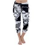 Grunge Skull Capri Winter Leggings 