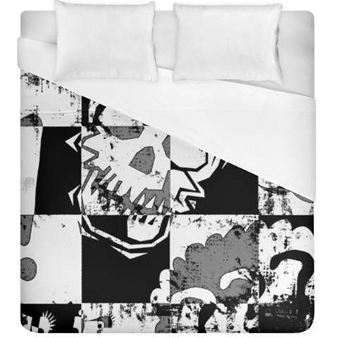 Grunge Skull Duvet Cover (King Size) from ArtsNow.com