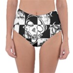 Grunge Skull Reversible High-Waist Bikini Bottoms