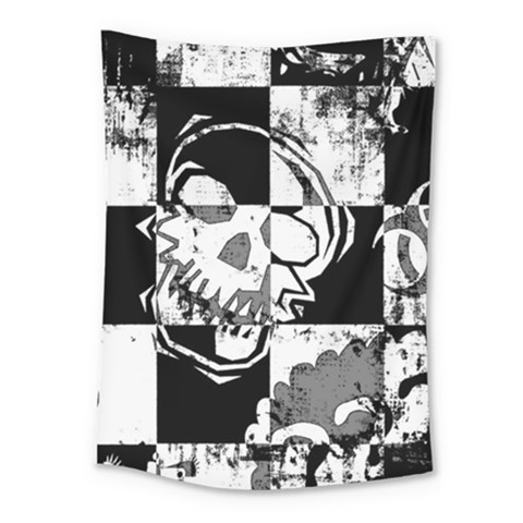 Grunge Skull Medium Tapestry from ArtsNow.com