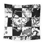Grunge Skull Square Tapestry (Large)