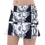 Grunge Skull Tennis Skirt