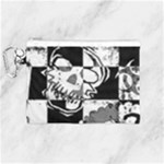 Grunge Skull Canvas Cosmetic Bag (Medium)