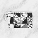 Grunge Skull Canvas Cosmetic Bag (Small)