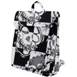 Grunge Skull Flap Top Backpack