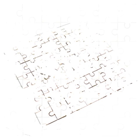 Grunge Skull Wooden Puzzle Square from ArtsNow.com